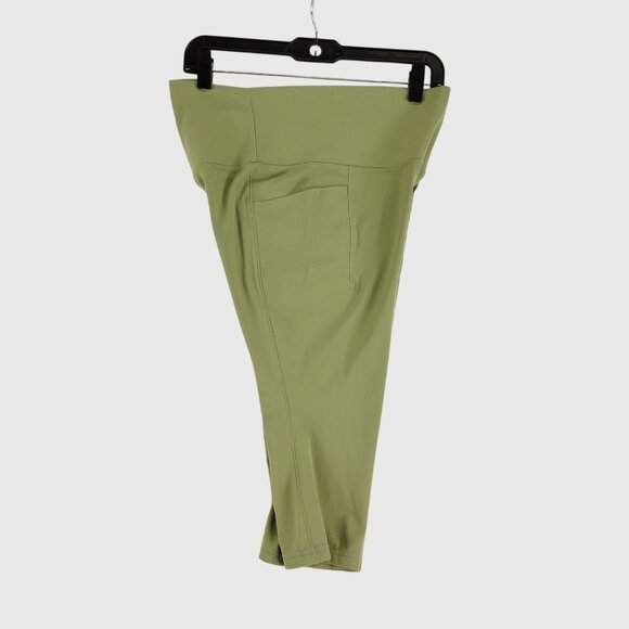 Athleta Salutation Stash Pocket II Capri Leggings Eucalyptus Sz L - Picture 3 of 10